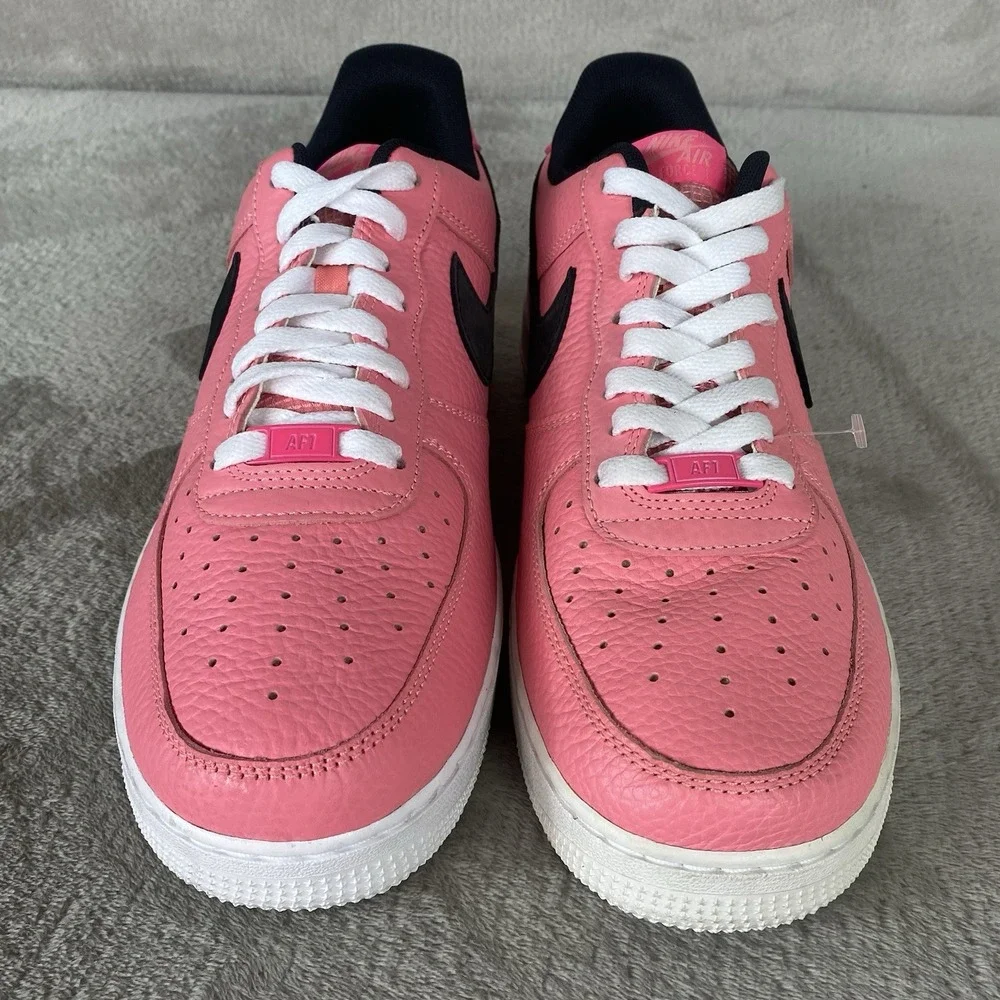 Nike Air Force 1 Low '07 LV8 Mens Shoes Size 11 Pink Glaze Leather Sneakers NEW